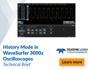 Teledyne Lecroy History Mode in Wavesurfer 3000z Oscilloscopes