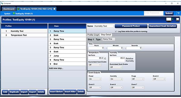 Create and archive profiles with Composer Software