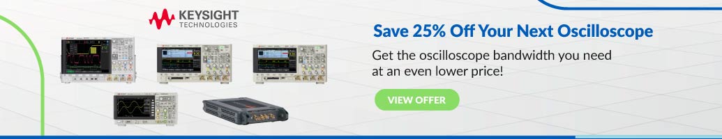 Save 25% Off Your Next Oscilloscope